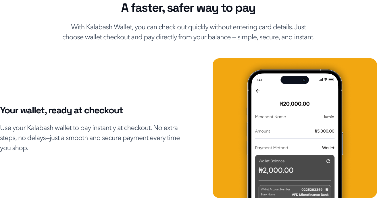 A faster safer way to pay