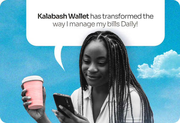 Woman drinking coffee managed with wallet